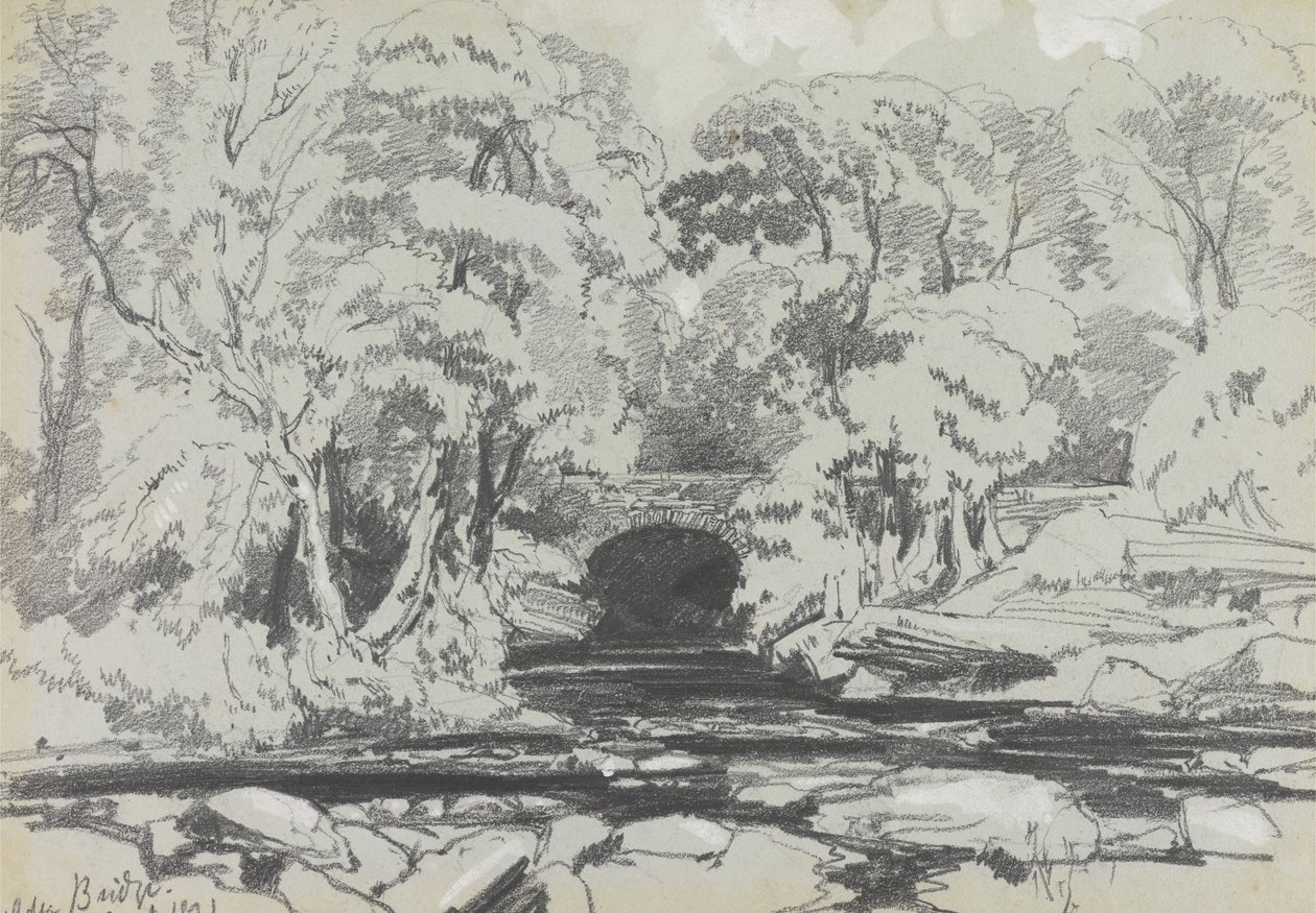 Calderbrug door Edward Lear