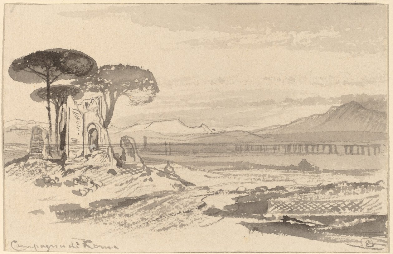 Campagna di Roma, 1884-1885 door Edward Lear