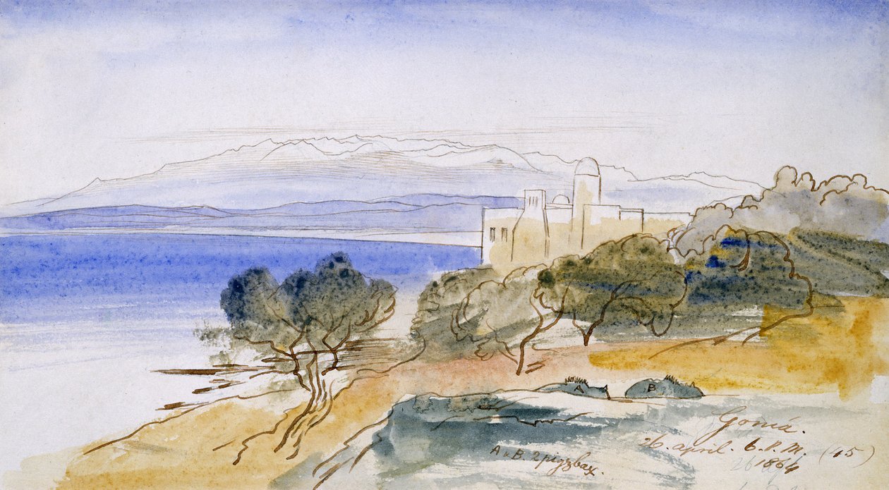 Gonia, 1864 door Edward Lear