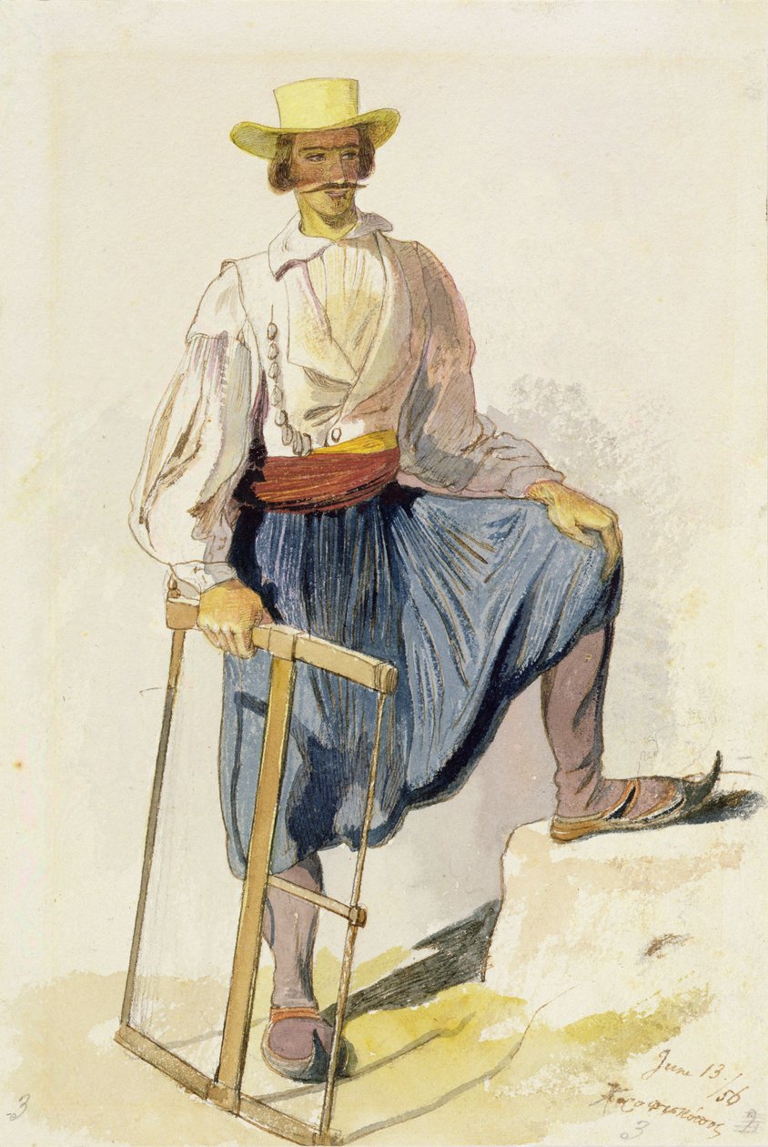 Griekse Houthakker door Edward Lear