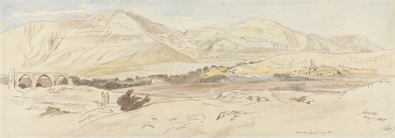 Jericho, 7 mei 1858 (157), 1858 door Edward Lear
