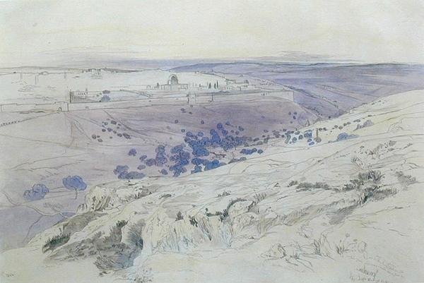 Jeruzalem, 24-28 april 1858 door Edward Lear