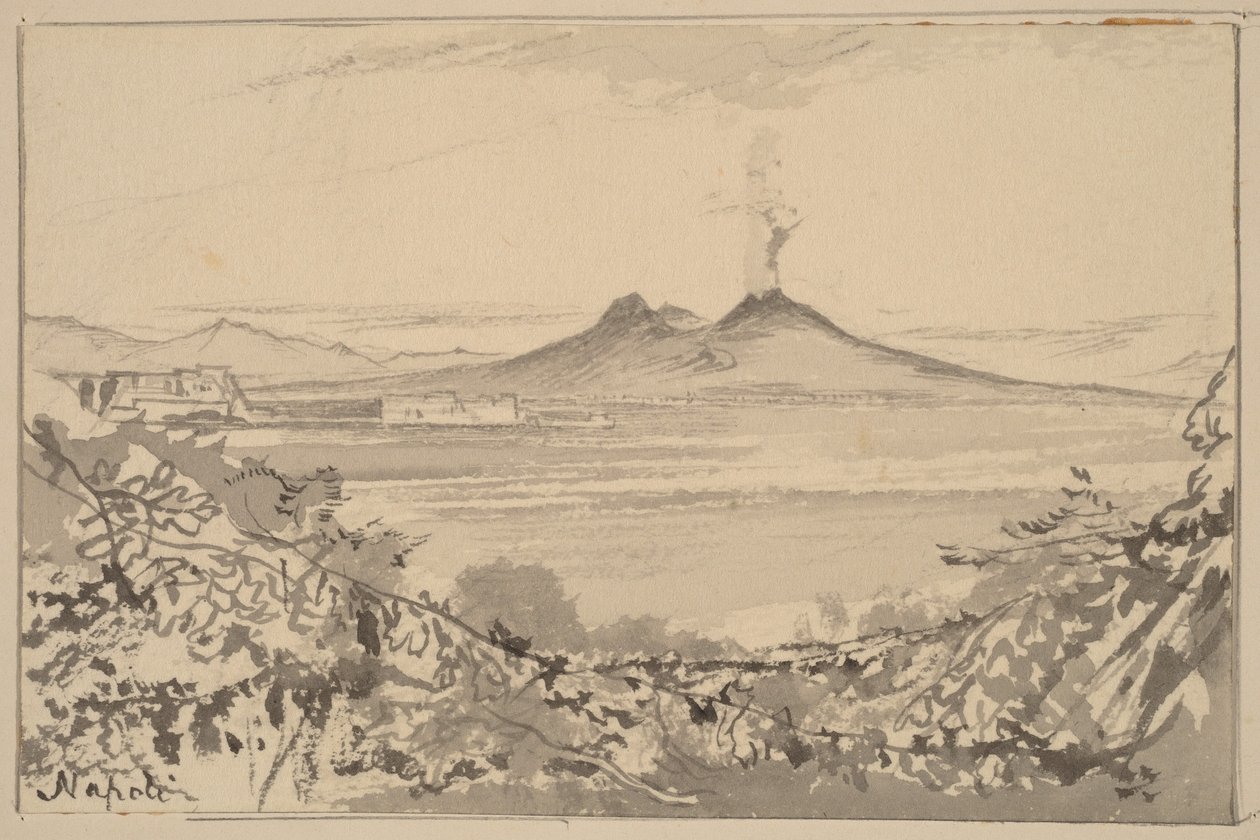 Napels door Edward Lear