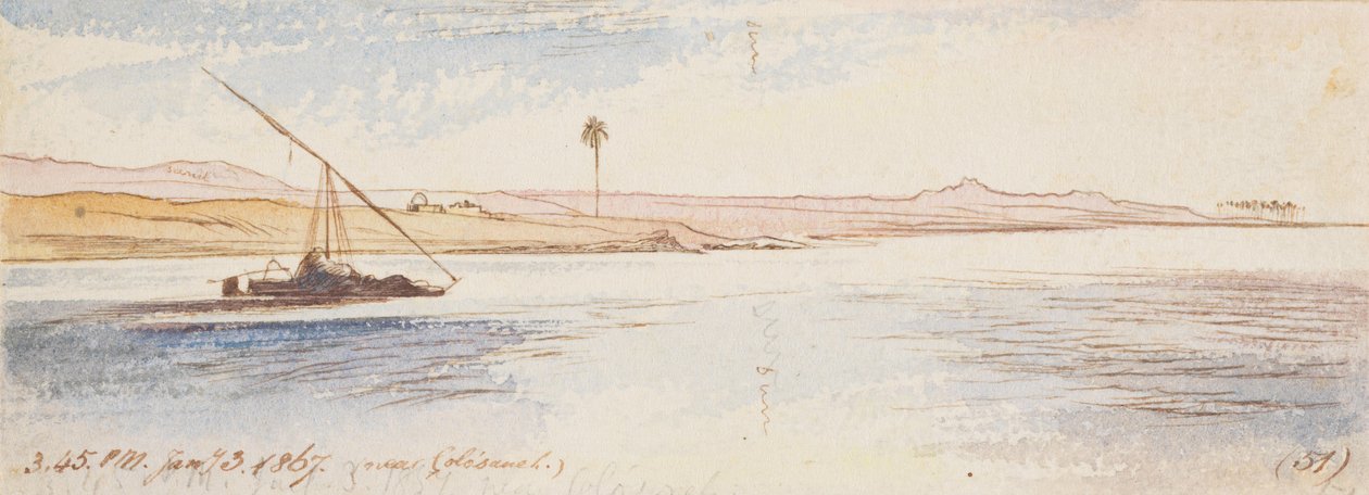 In de buurt van Colosaneh; 15.45 uur, 3 januari 1867 (51) door Edward Lear