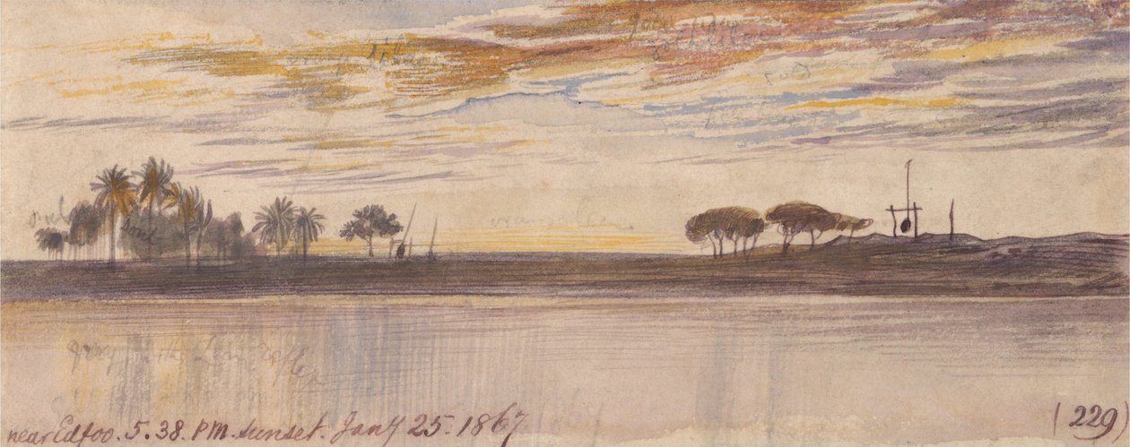 In de buurt van Edfu door Edward Lear