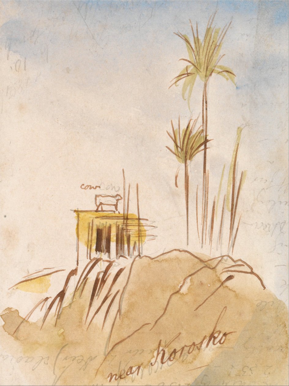 Omgeving Korosko door Edward Lear
