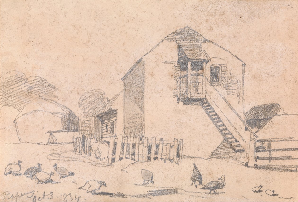 Peperen, 3 okt. 1834 door Edward Lear