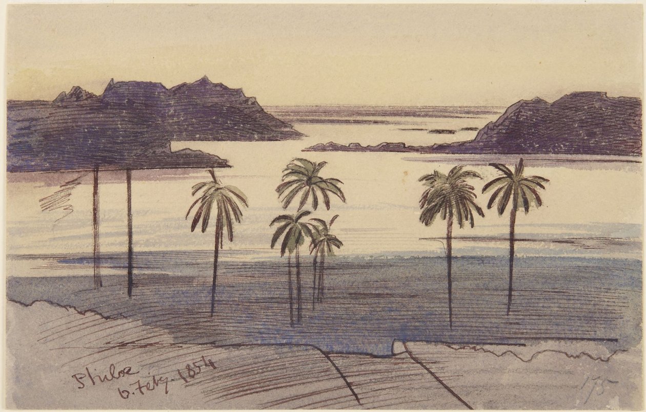 Philae door Edward Lear