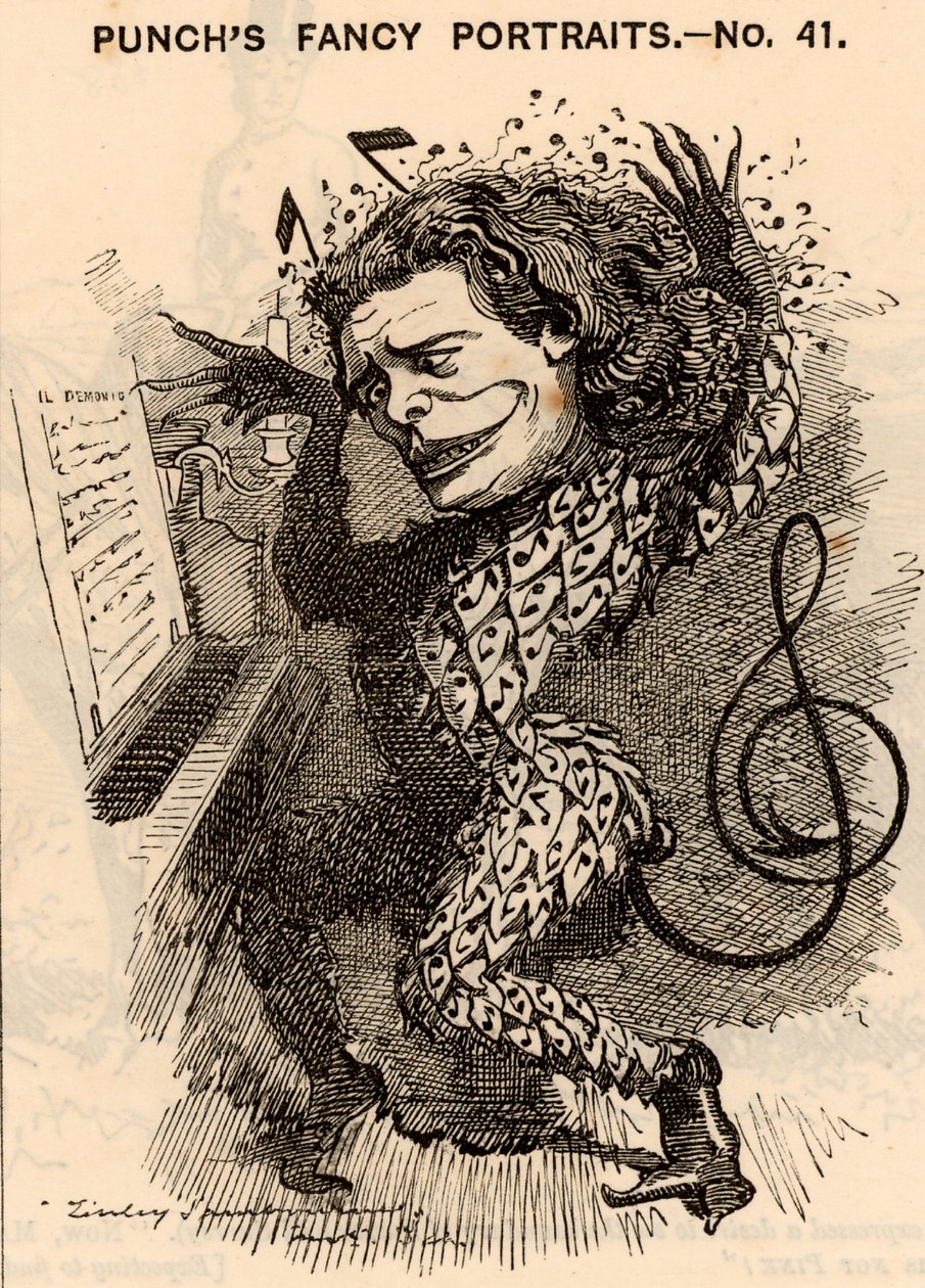 Anton Rubinstein (1829-1894) Russische pianist, componist en dirigent, oprichter van het St. Petersburg Conservatorium. In het Londense concertseizoen van 1881 verdiende hij ongeveer £10.000. Een van zijn composities was een opera 