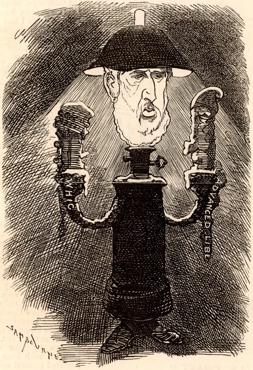Spencer Compton Cavendish (1833-1908) Engelse liberale staatsman door Edward Linley Sambourne