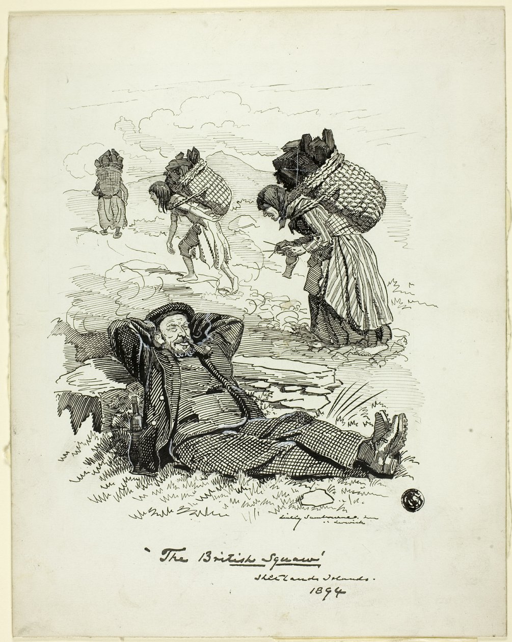 De Britse Squaw, Shetlandeilanden door Edward Linley Sambourne