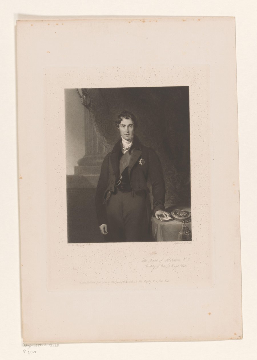 Portret van George Hamilton-Gordon door Edward McInnes