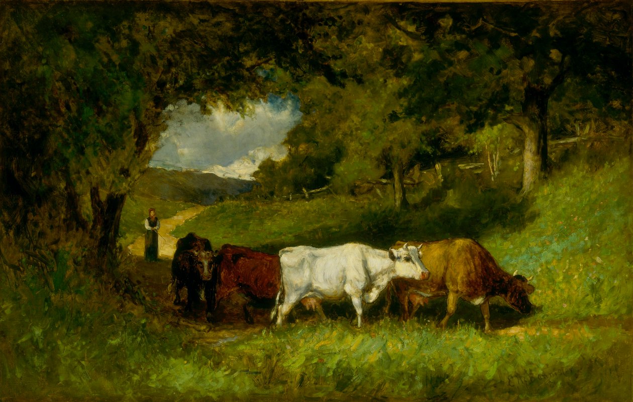 De koeien thuisbrengen door Edward Mitchell Bannister
