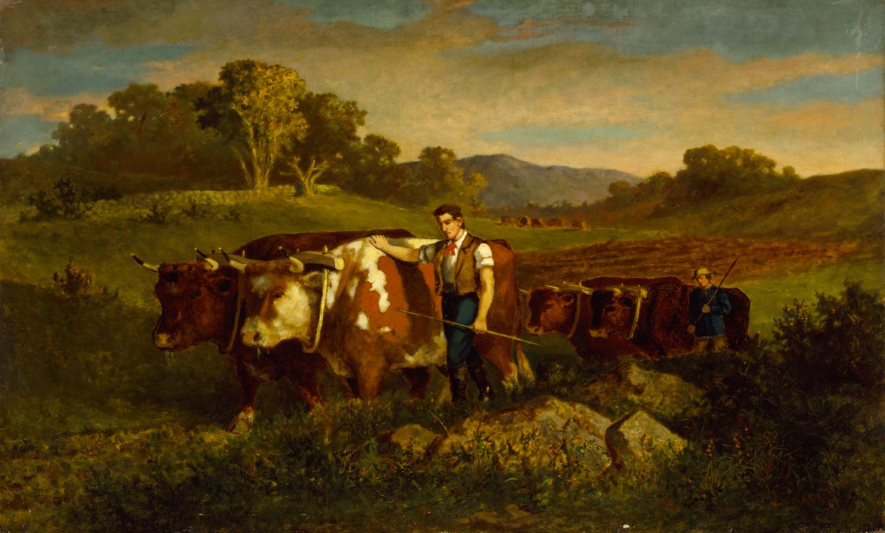 Herders met Koeien, 1869 door Edward Mitchell Bannister