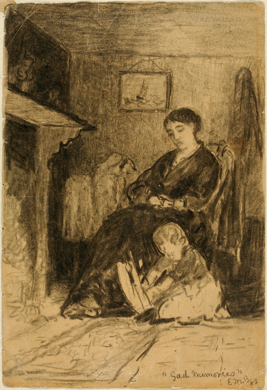 Droevige herinneringen door Edward Mitchell Bannister