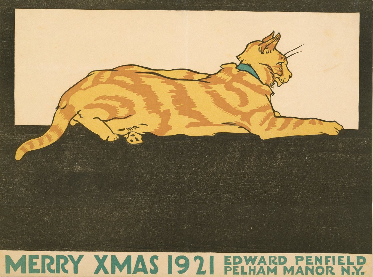 Fröhliche Weihnachten, 1921 door Edward Penfield