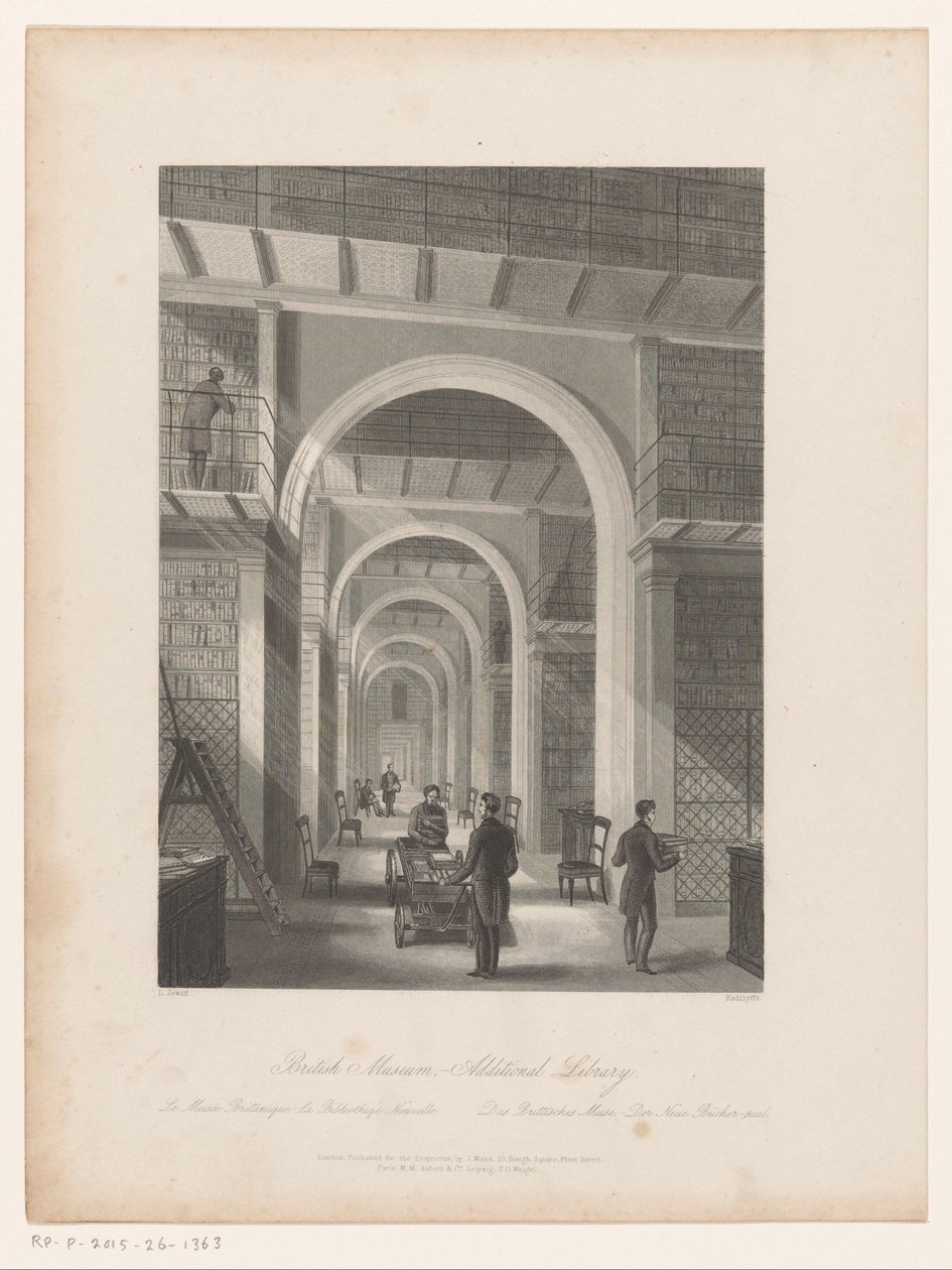Bibliotheek van het British Museum door Edward Radclyffe