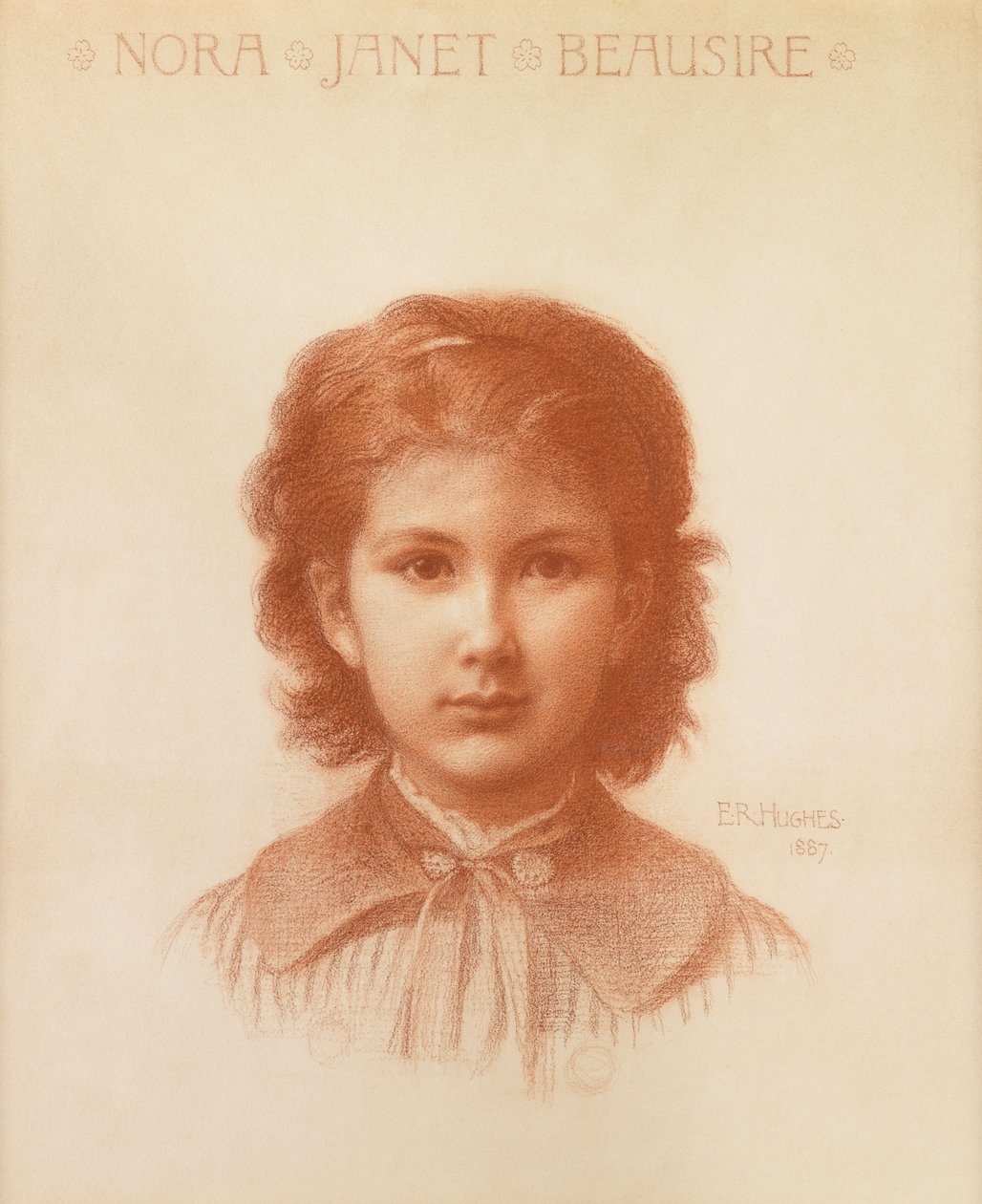 Nora Beausire, dochter van de Liverpool kunstverzamelaar door Edward Robert Hughes