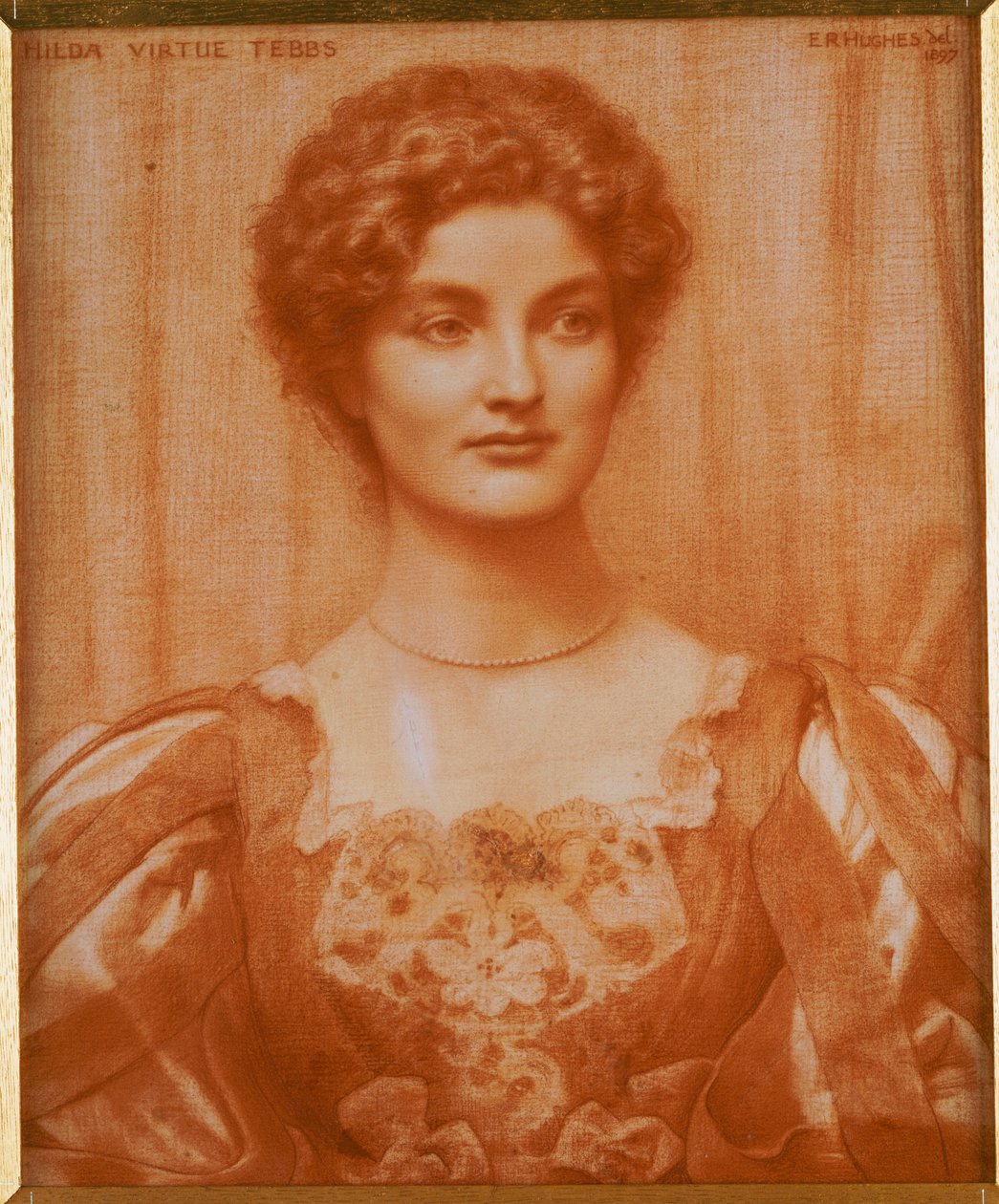 Portret van Hilda Virtue Tebbs, 1897 door Edward Robert Hughes