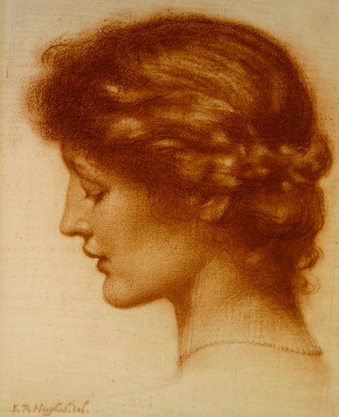Portret van Rosalind door Edward Robert Hughes