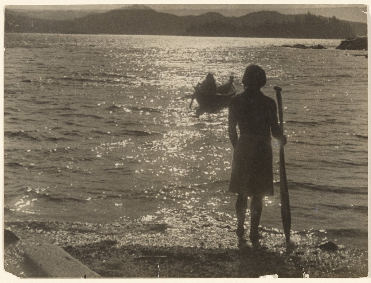 Langs het mistige koperen pad door Edward S. Curtis