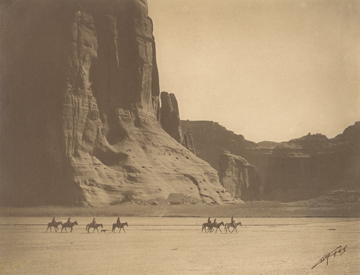 Canyon de Chelly door Edward S. Curtis