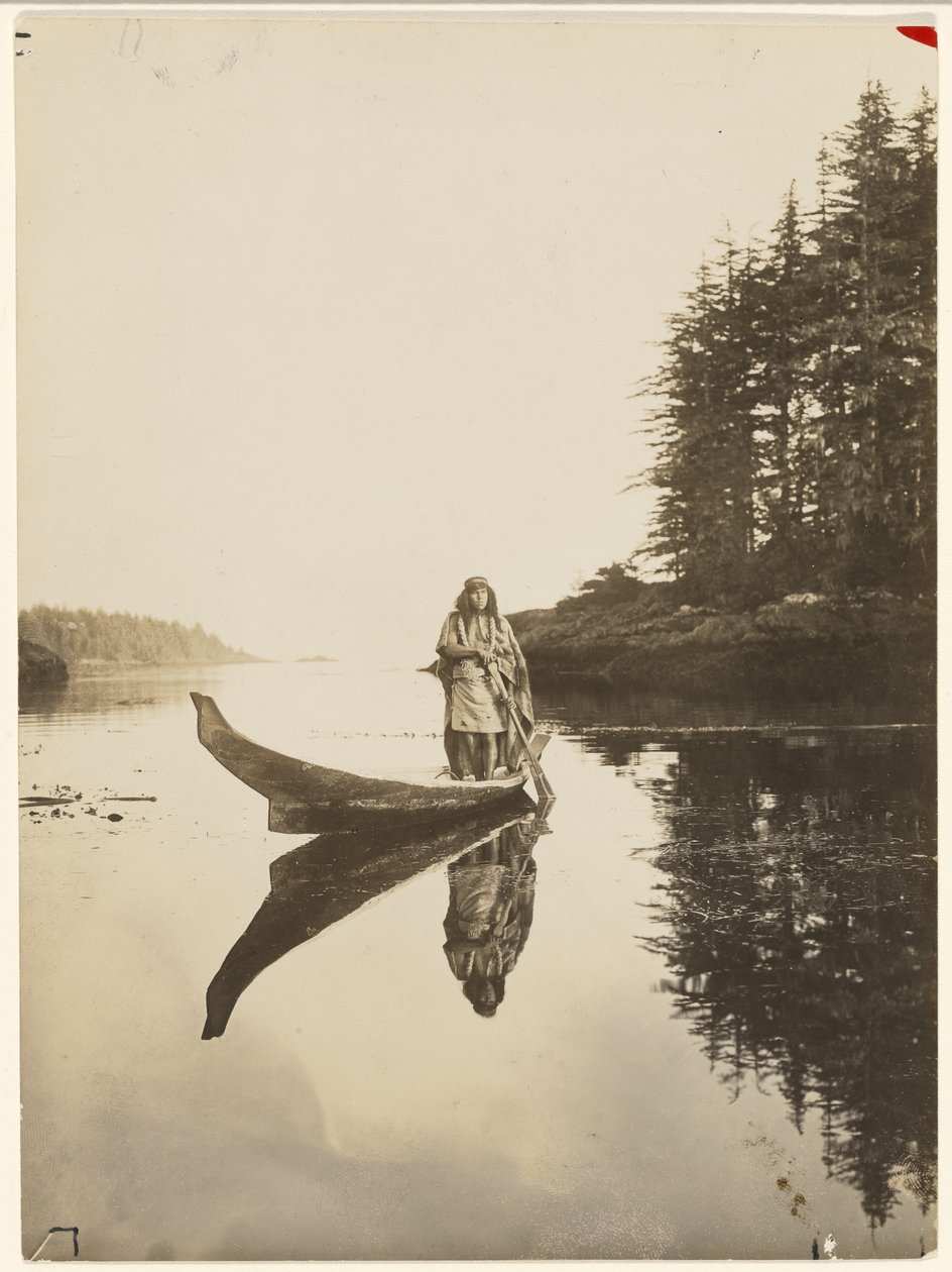 [Lang trotseert mijn stevige vaartuig golf en getij] door Edward S. Curtis