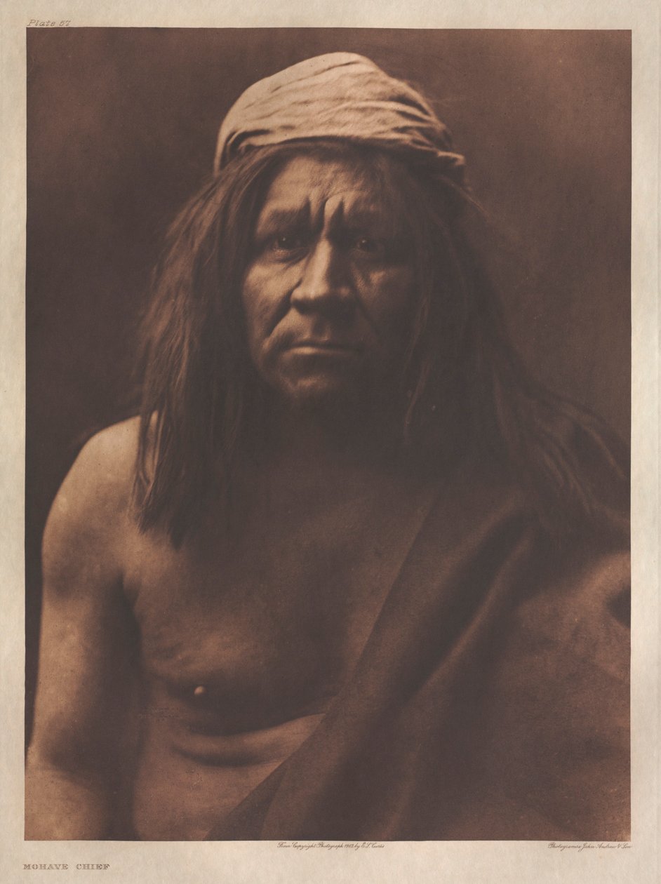 Portfolio II, Plaat 57 / Mohave opperhoofd door Edward S. Curtis