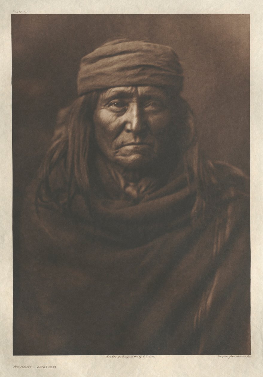 Portfolio I, Plaat 16: Eskadi-Apache door Edward S. Curtis