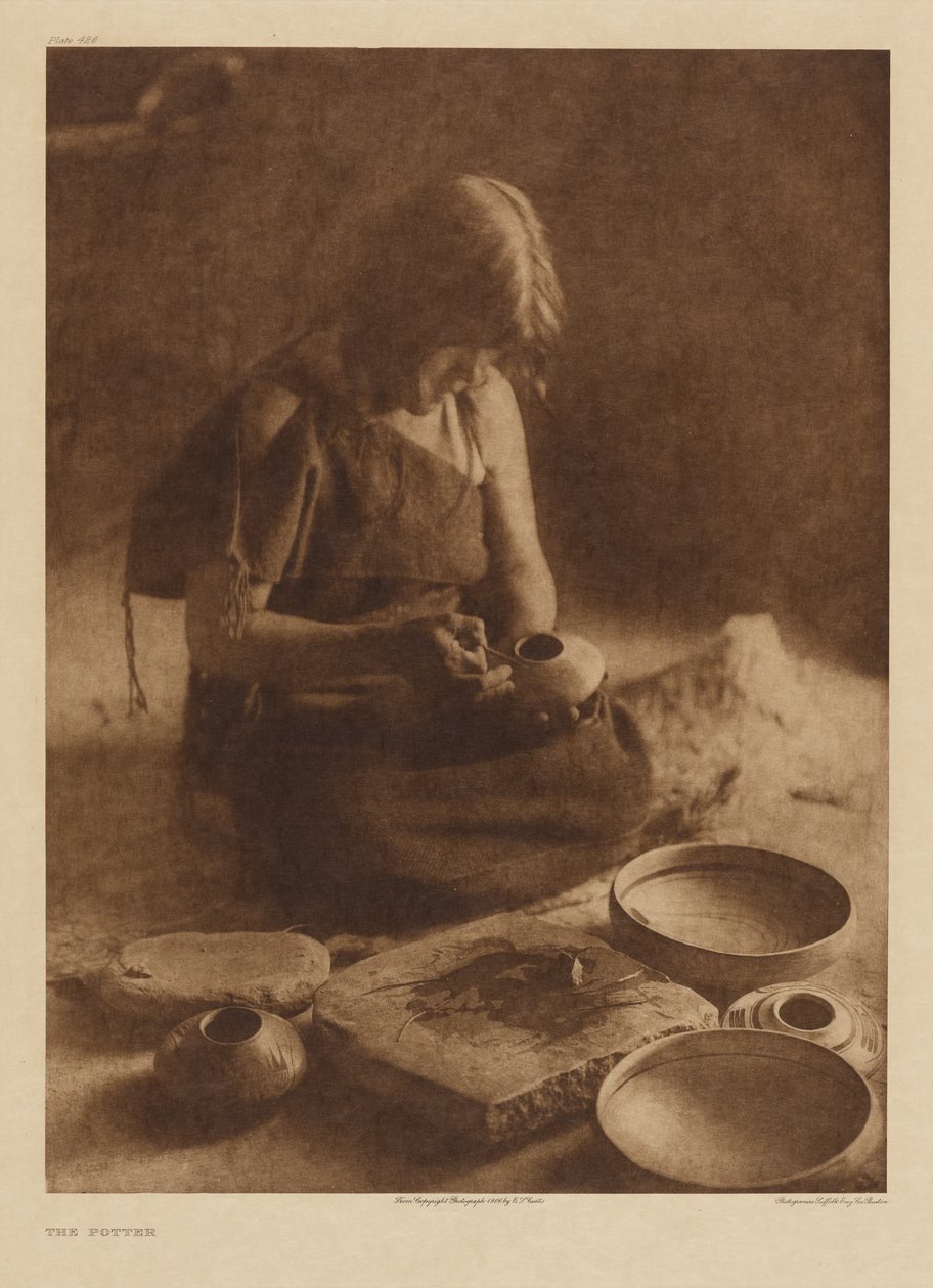 De pottenbakker door Edward S. Curtis