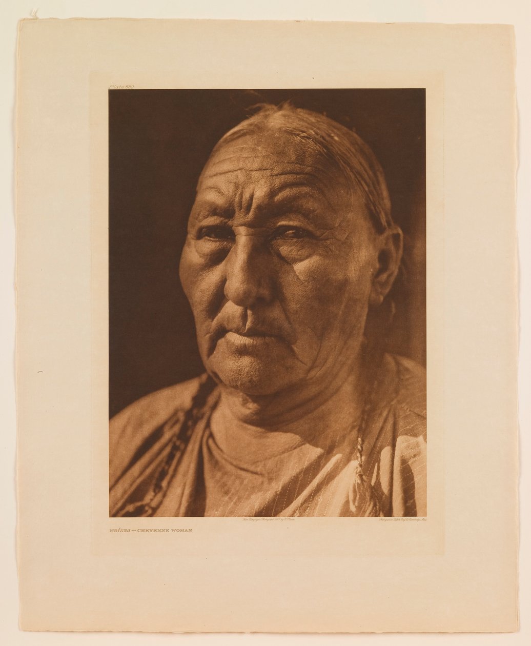 Woista - een Cheyenne-vrouw door Edward S. Curtis