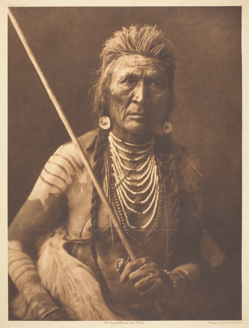 Wolf - Apsaroke door Edward S. Curtis