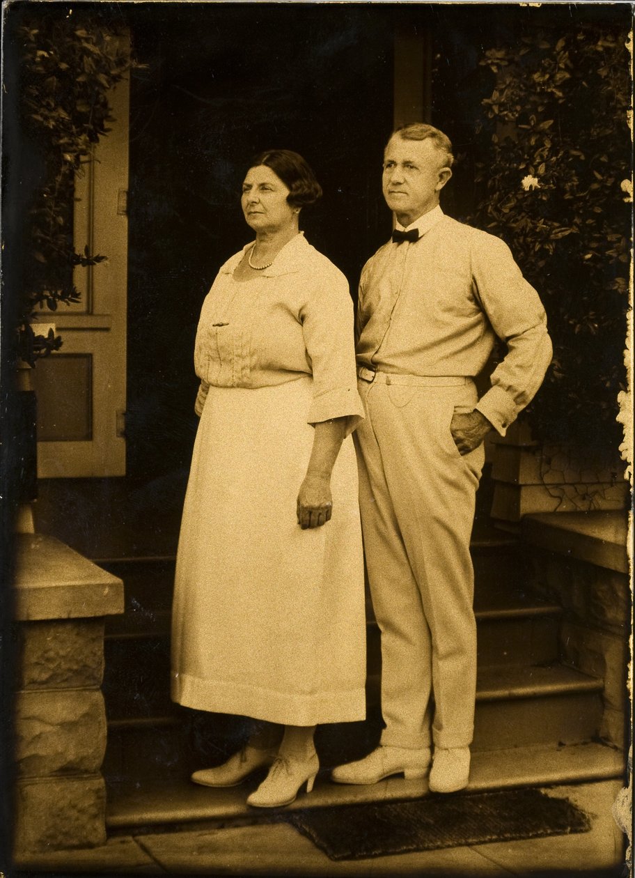 Mama en papa op hun jubileum door Edward Sheriff Curtis