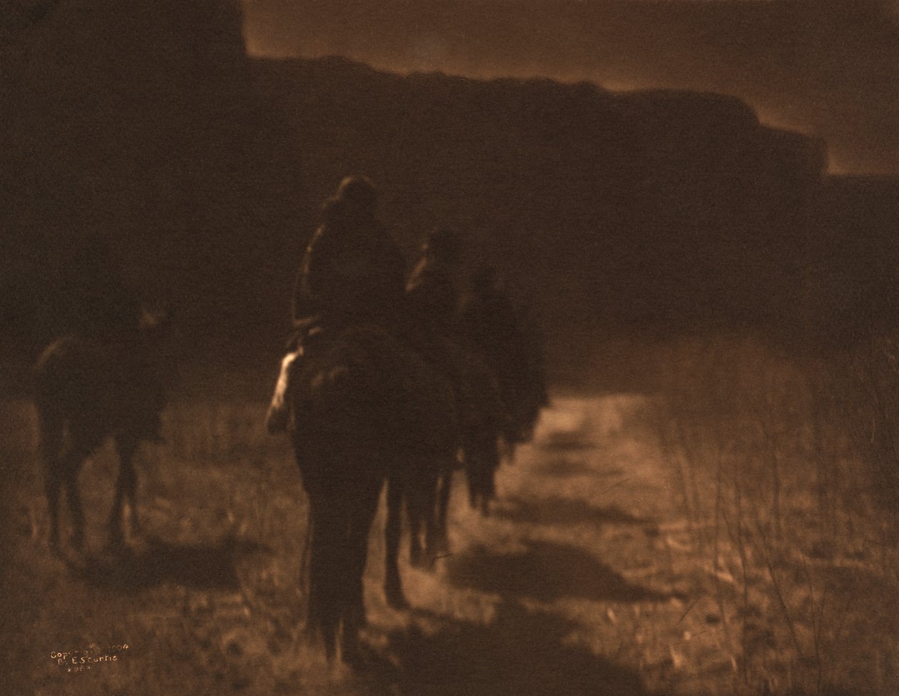 Het Verdwijnde Ras - Navaho door Edward S. Curtis, c.1907 (fotogravure) door Edward Sheriff Curtis