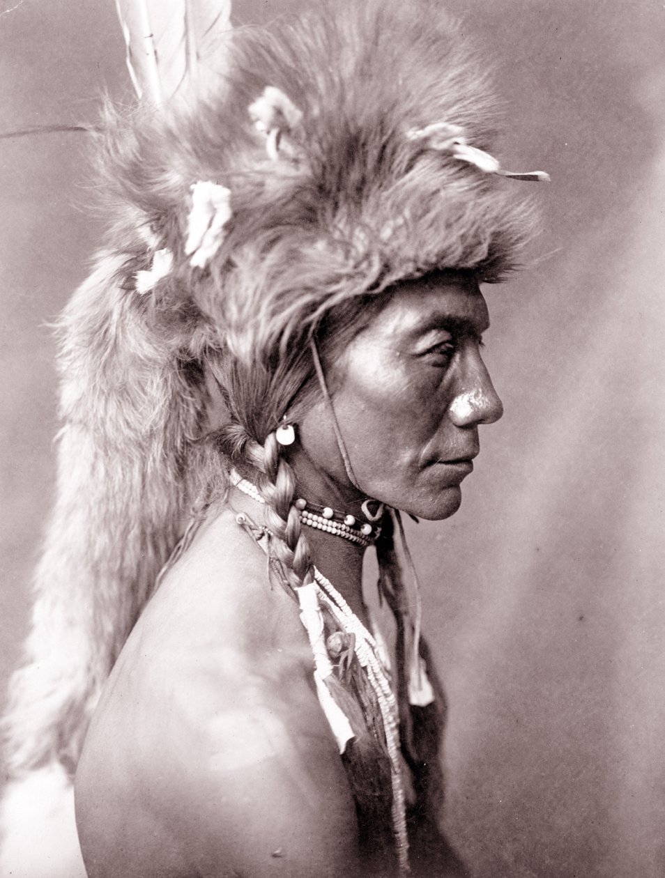 Yellow Kidney, Piegan door Edward Sheriff Curtis
