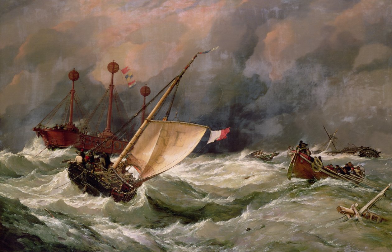Ochtend na een Zware Storm door Edward William Cooke