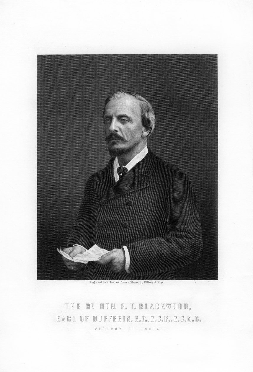 Frederick Temple Blackwood, Graaf van Dufferin, Britse ambtenaar, 1893 door Edward William Stodart