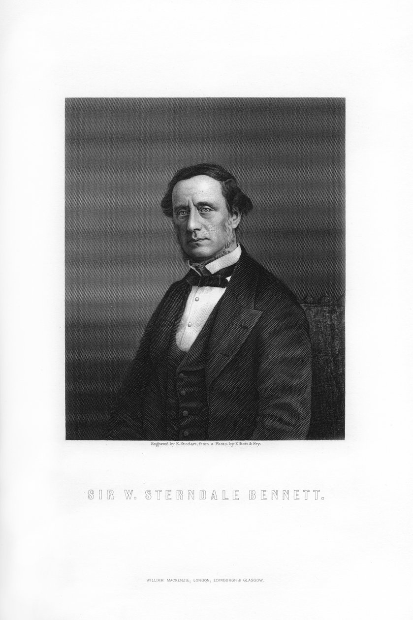 Sir William Sterndale Bennett, Engelse componist, 1899 door Edward William Stodart