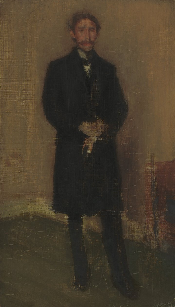 Alexander Arnold Hannay, ca.1896 (olieverf op hout) door Edward William & Whistler James McNeill (1834-1903) Godwin