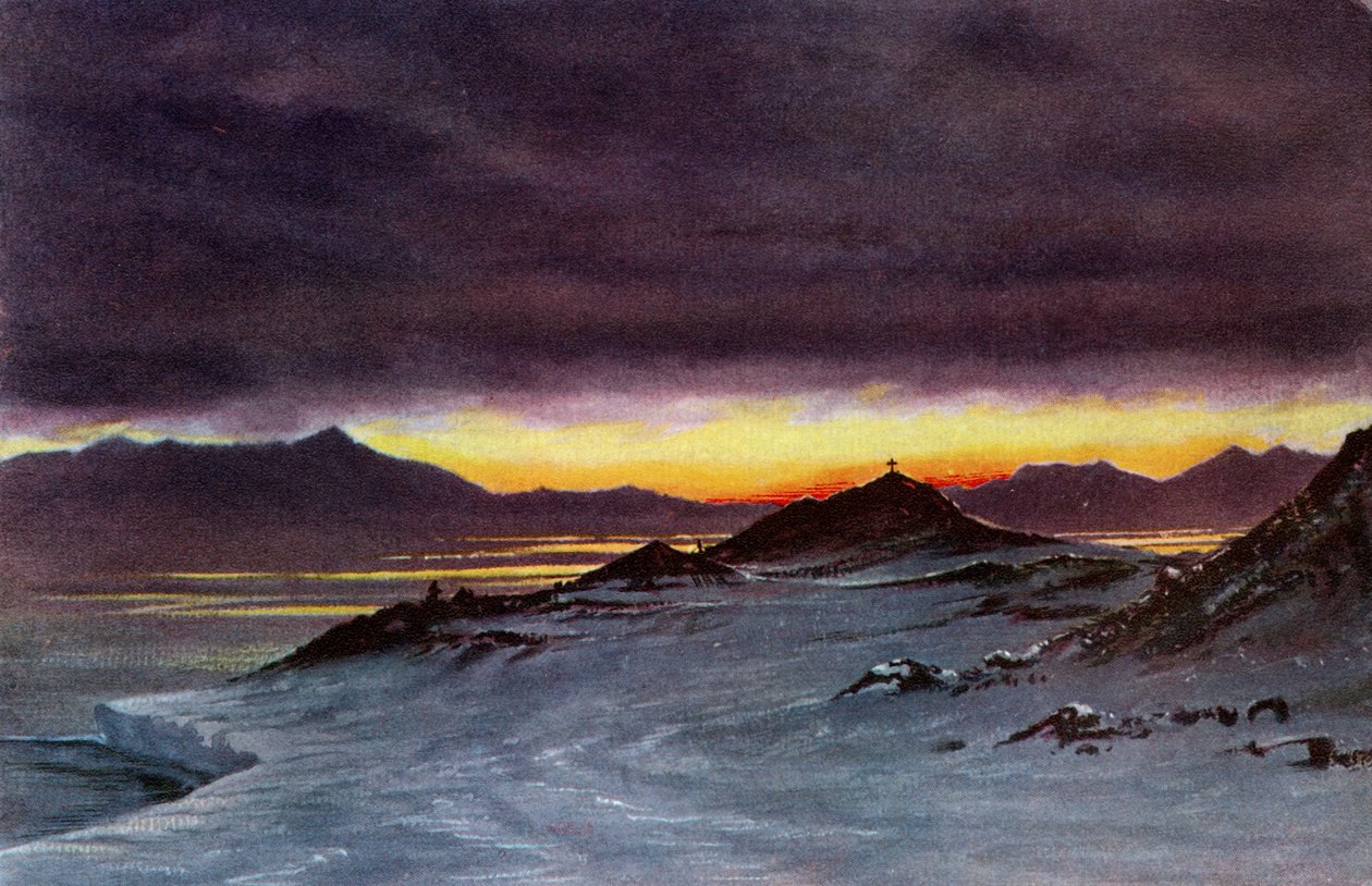 Hut Point, Middernacht, 27 maart 1911, 1913 door Charles Edward Wilson