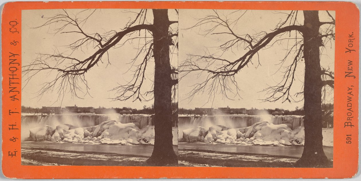 American Falls en IJsheuvels door Edward and Henry T. Anthony and Co.