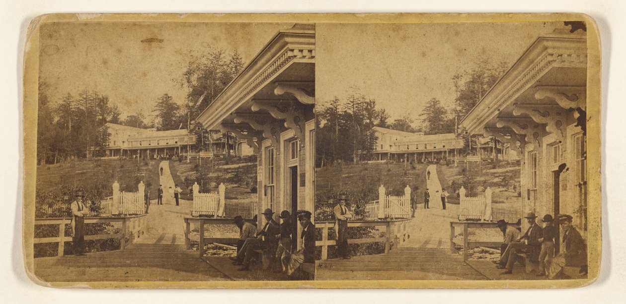Het Cresson Mountain House. Gelegen op een van de hoogste toppen van de Alleghenies... [Pennsylvania Central R.R.]. door Edward and Henry T. Anthony and Co.