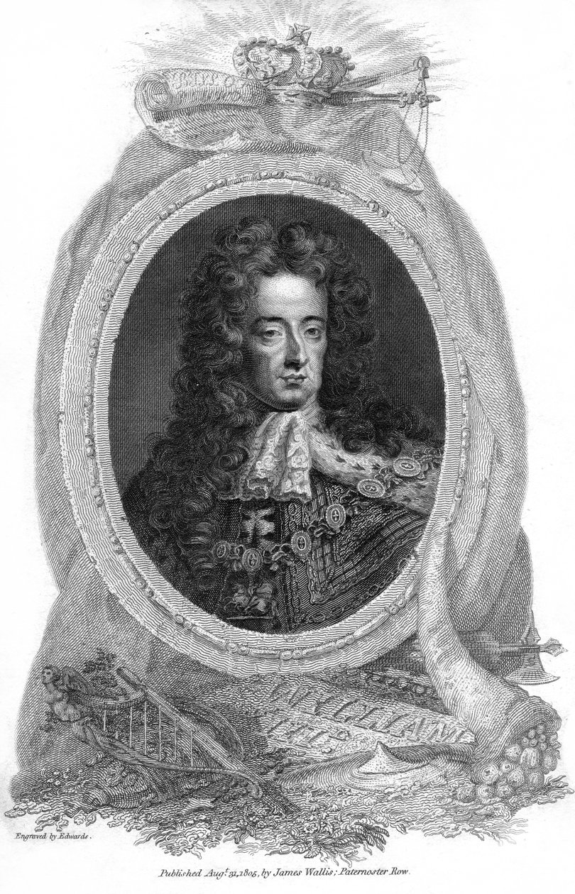 Willem III, koning van Engeland, Schotland en Ierland, 1805 door Edwards