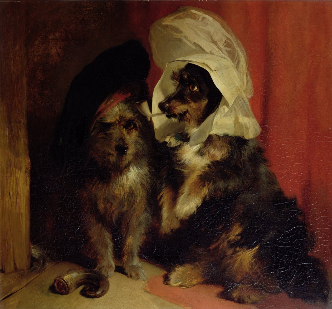 Komische honden, 1836 door Edwin Landseer