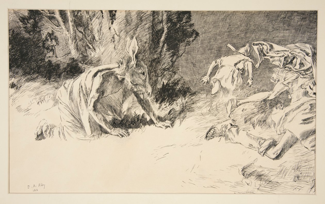 Onder: door Edwin Austin Abbey