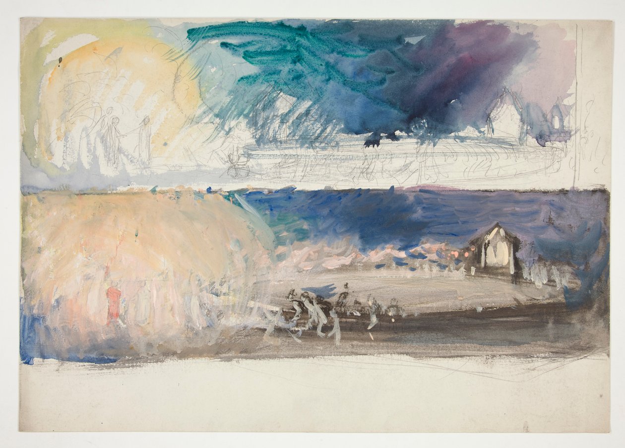 Compositie studie voor door Edwin Austin Abbey