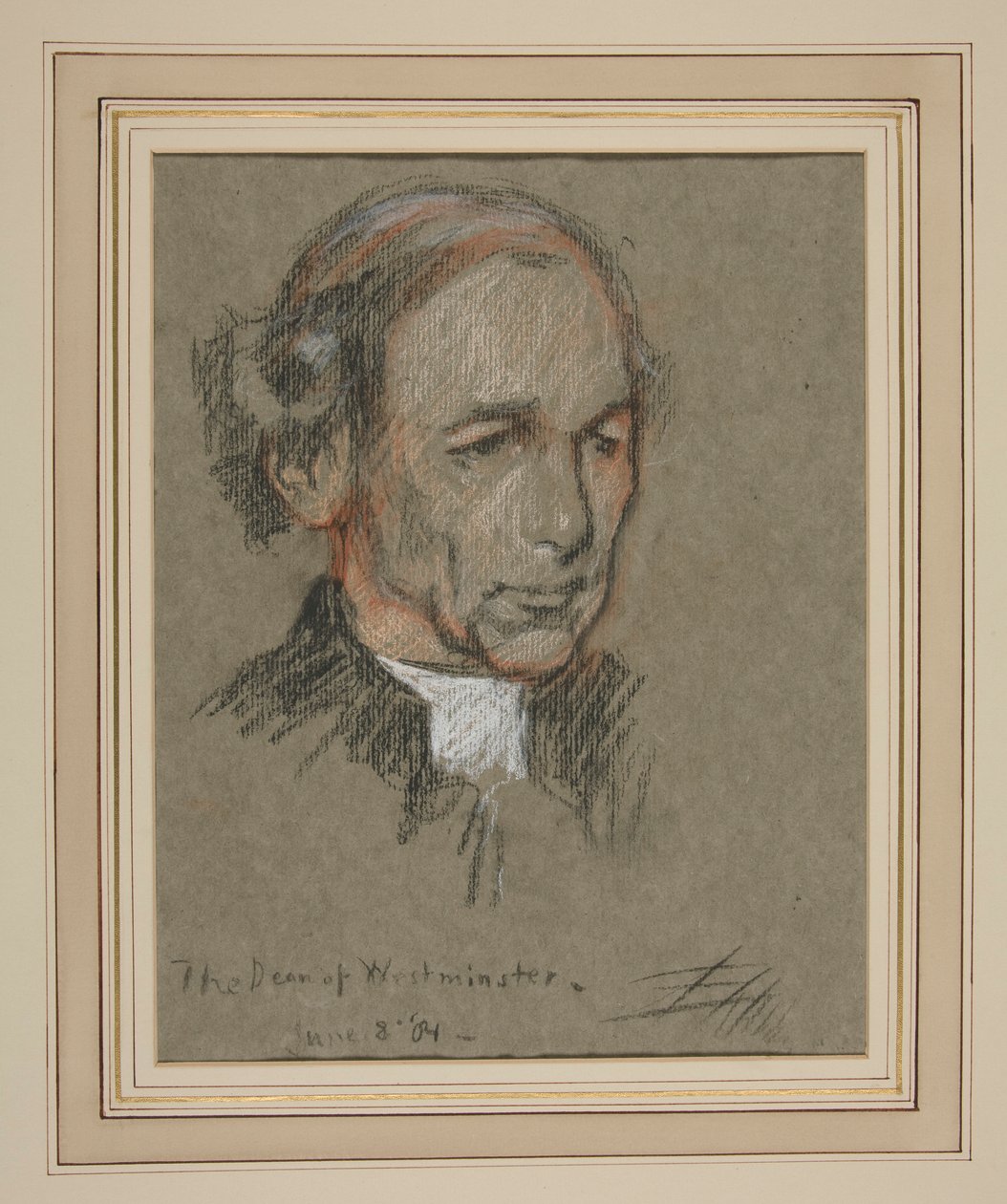Kroning van Edward VII Portret: Joseph Armitage Robinson, Kanunnik door Edwin Austin Abbey