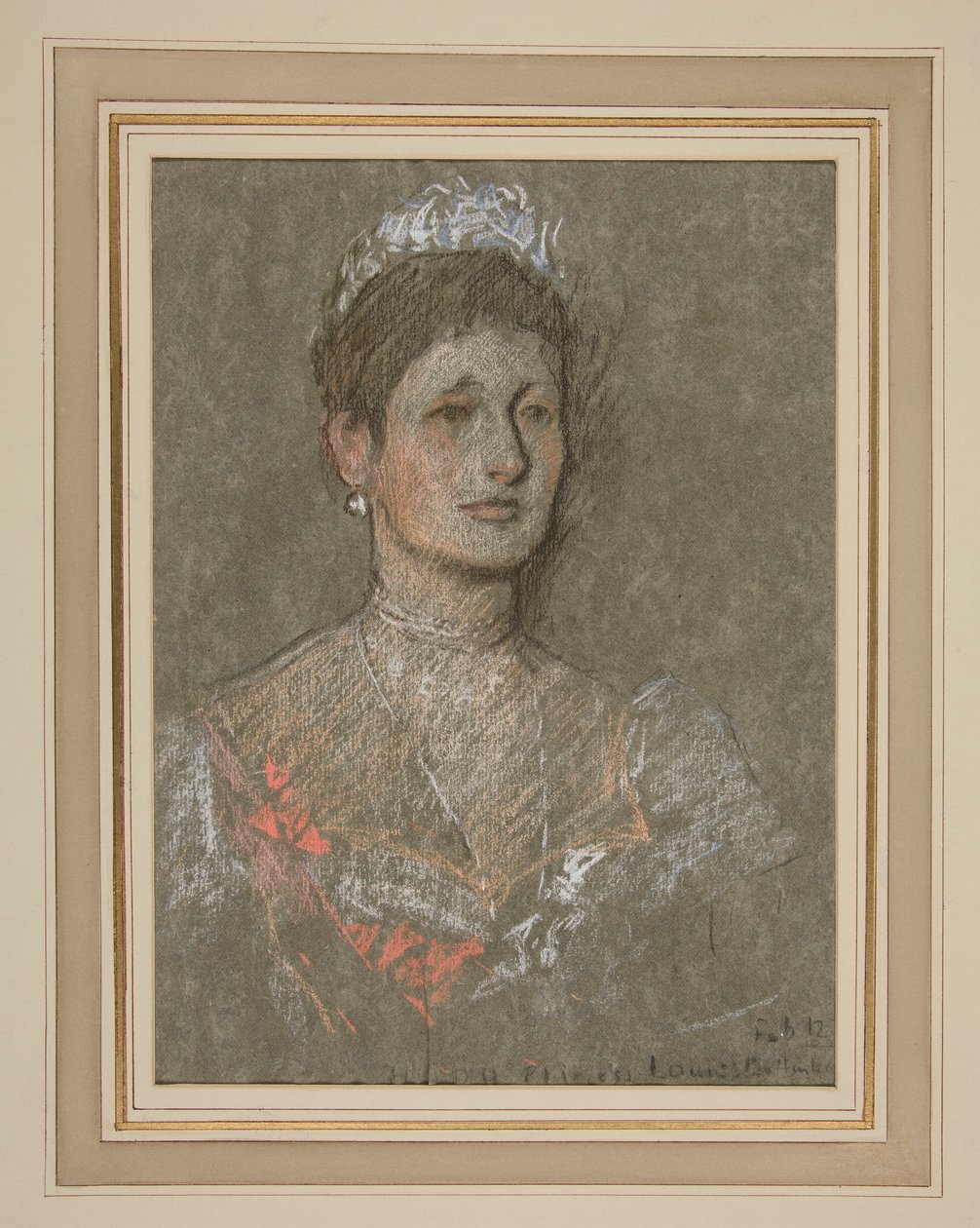 Kroning van Edward VII Portret: Prinses Louise van Battenberg door Edwin Austin Abbey