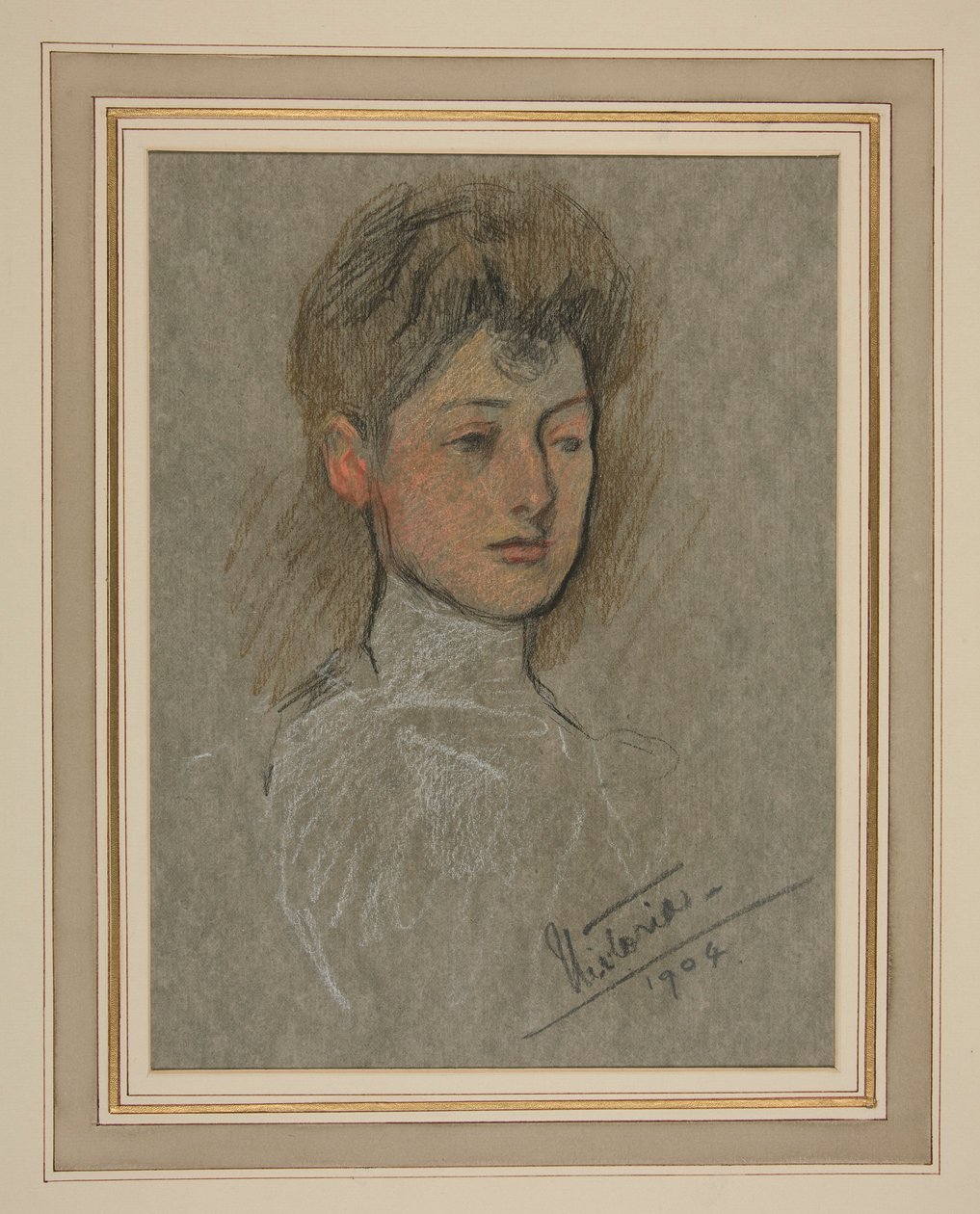 Kroning van Edward VII Portret: Prinses Victoria Alexandra Olga Mary door Edwin Austin Abbey
