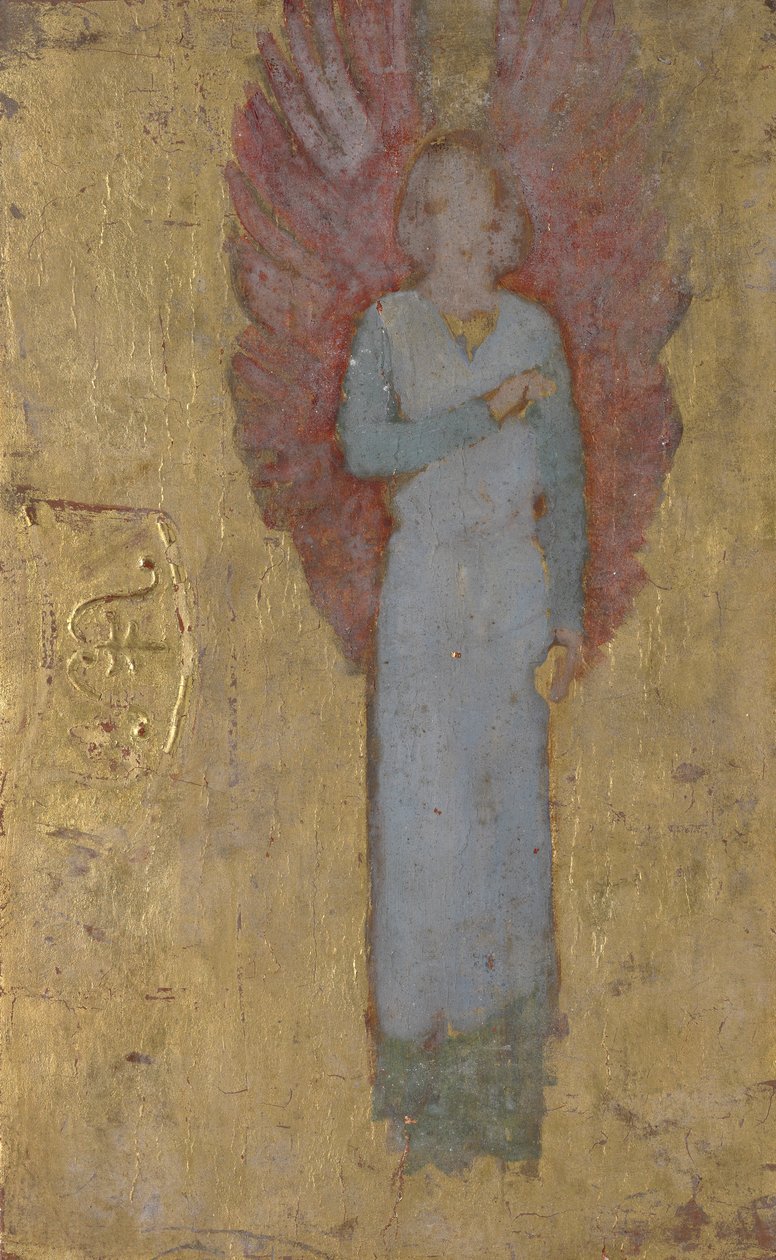 Figurenstudie van een engel door Edwin Austin Abbey